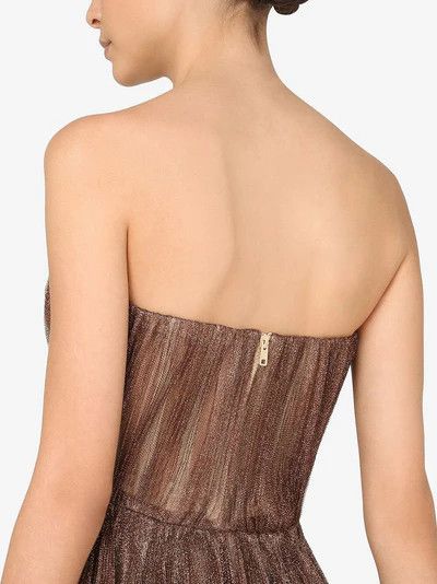 Dolce & Gabbana o1y0825 Sleeveless Gown Dress in Brown Size L / US 10 / IT 46 - 5 Thumbnail