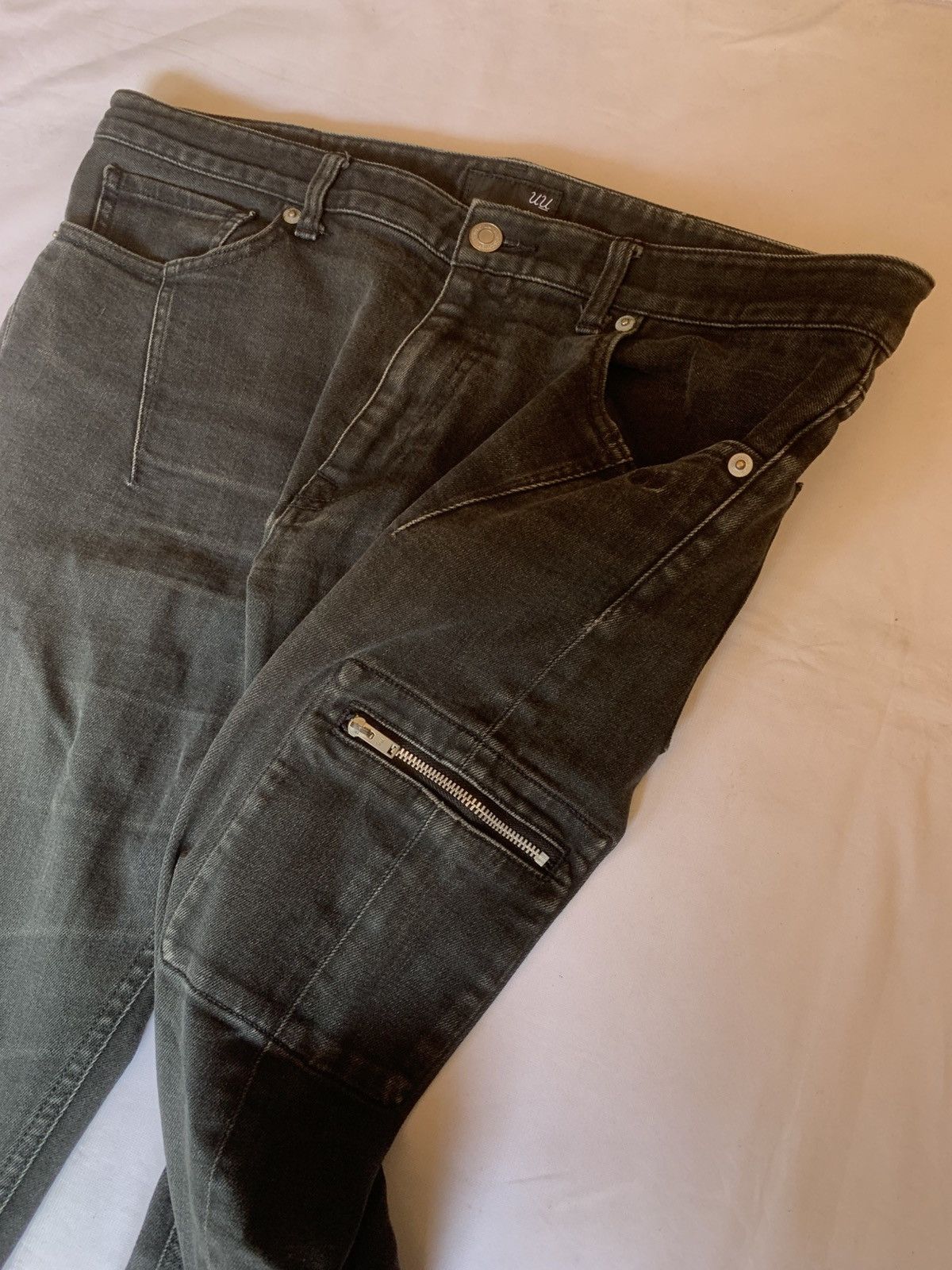 Hysteric Glamour × Undercover UU UNDERCOVER JEANS BLACK CARGO ZIPPER POCKET Size US 34 / EU 50 - 4 Thumbnail