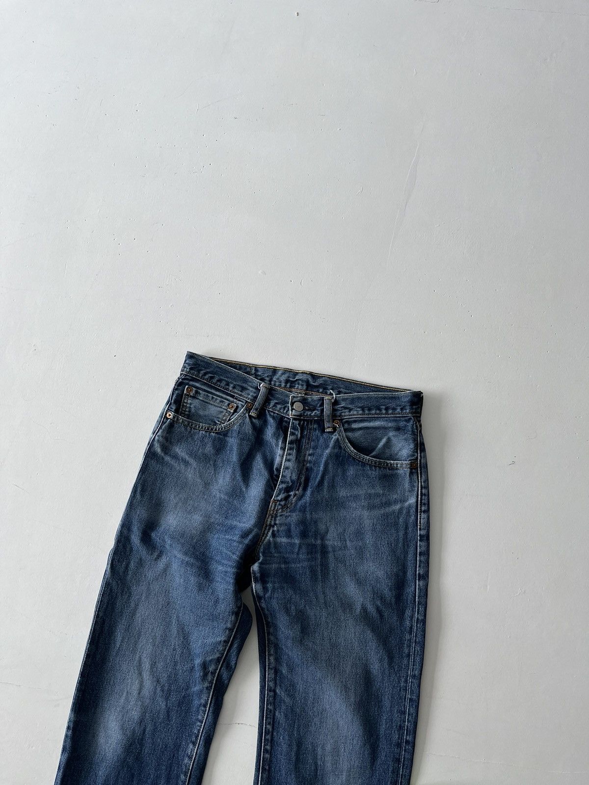 Indigo × Levi's × Levi's Vintage Clothing vintage Levi’s 507 04 boot cut flare dirty jeans avant garde Size US 33 - 4 Thumbnail