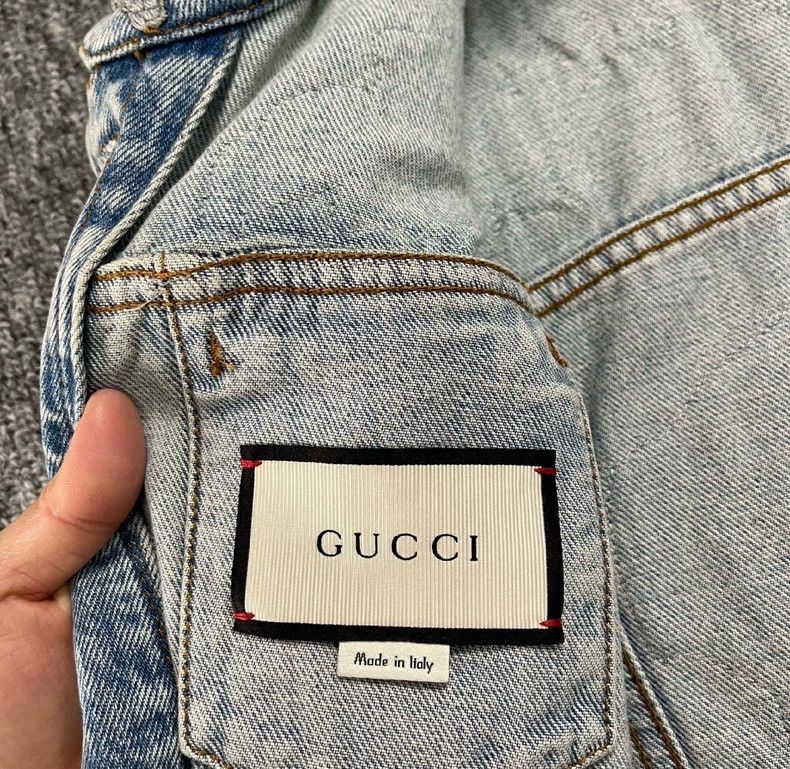 Gucci Gucci Embroidered tiger and little bee denim jacket 2505-Ne Size XS / US 0-2 / IT 36-38 - 7 Thumbnail