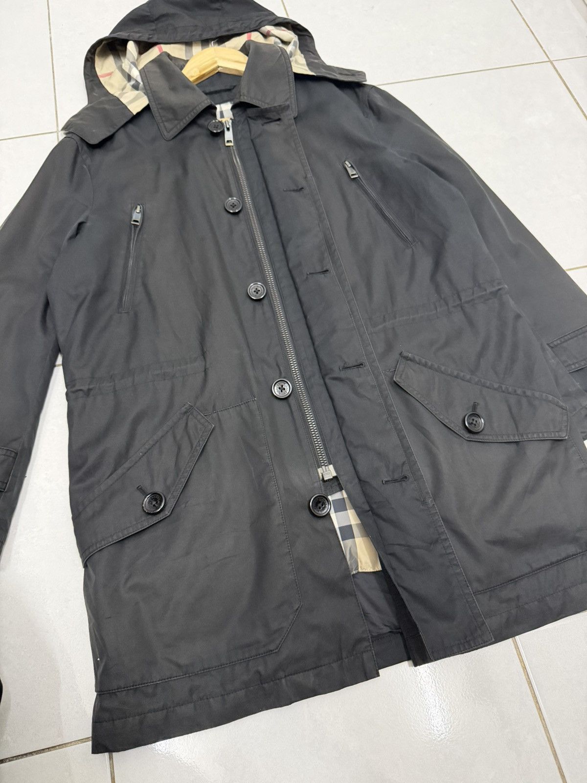 Burberry Burberry London Nova Check Detachable Hooded Coat Jacket Size US L / EU 52-54 / 3 - 5 Thumbnail