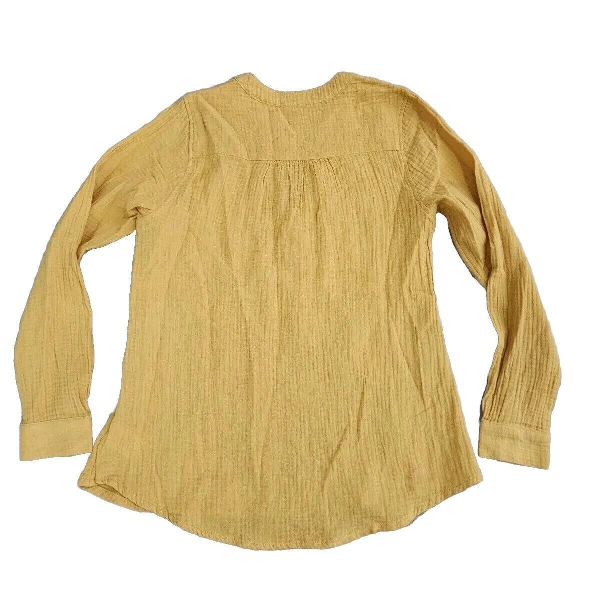 Designer Mote Shirt Small Mustard Yellow Long Sleeve Button Down Size S / US 4 / IT 40 - 2 Thumbnail