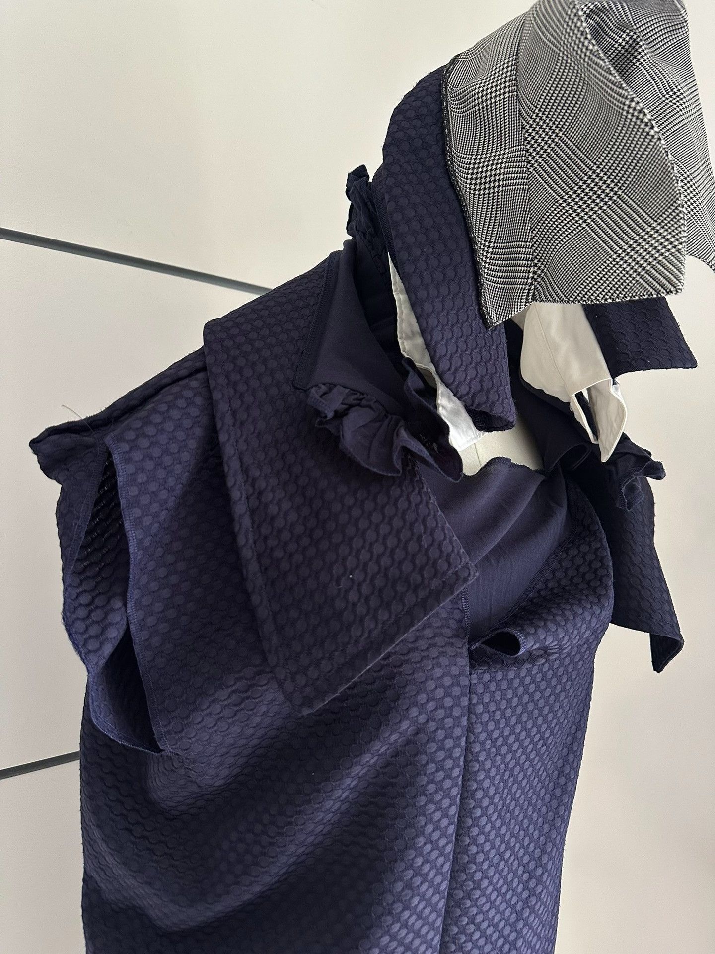 Comme des Garcons Comme des Garcons 07SS Long Dress with layered collar| Size L / US 10 / IT 46 - 7 Thumbnail