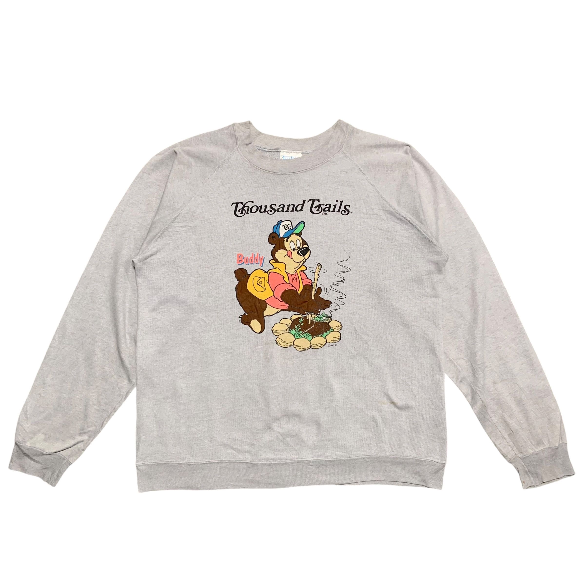 Vintage 80s Thousand Trails Big Print Sweatshirt