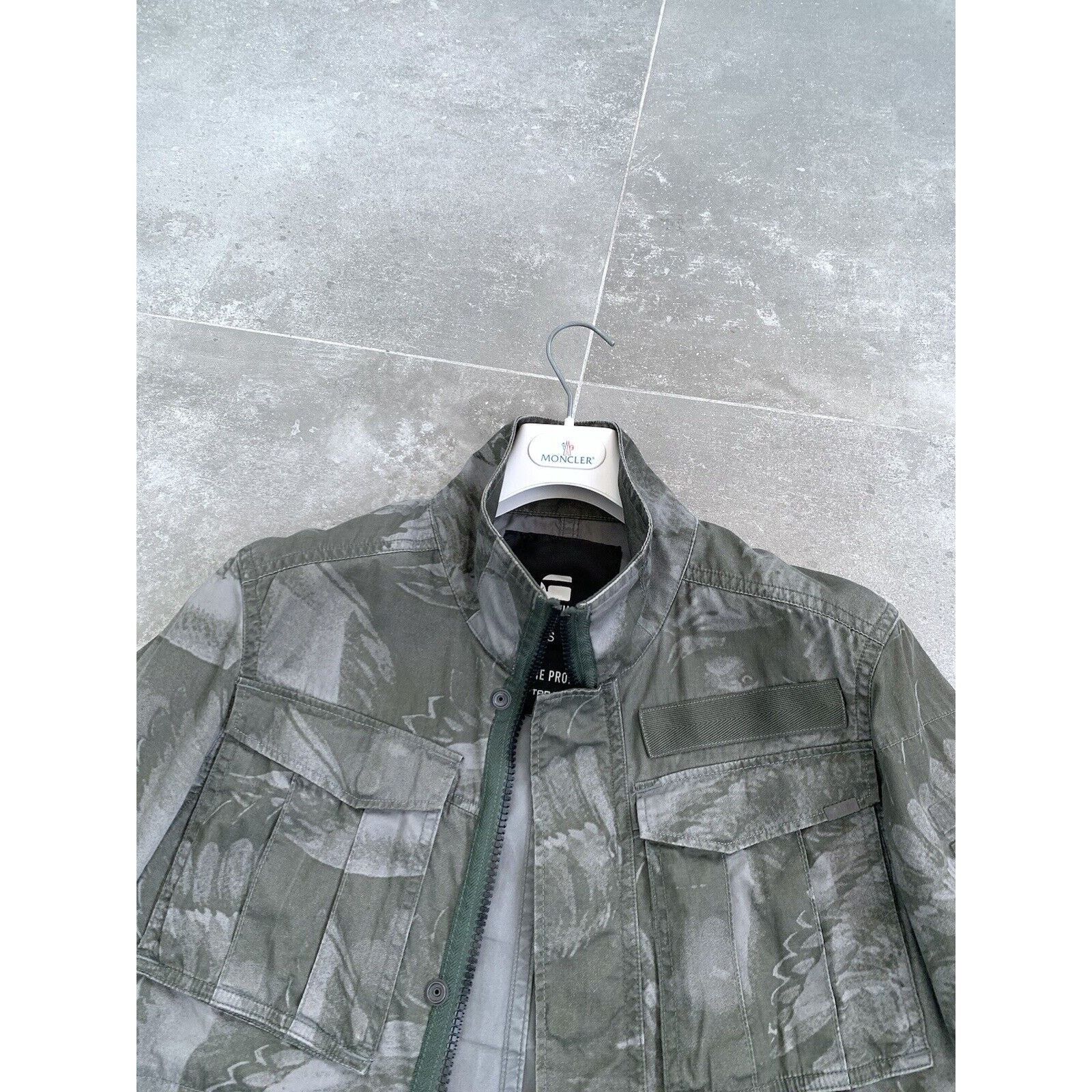G-Star Men's G-STAR Raw Camo Overshirt Military Coat Jacket S EU 46 Size US S / EU 44-46 / 1 - 18 Thumbnail