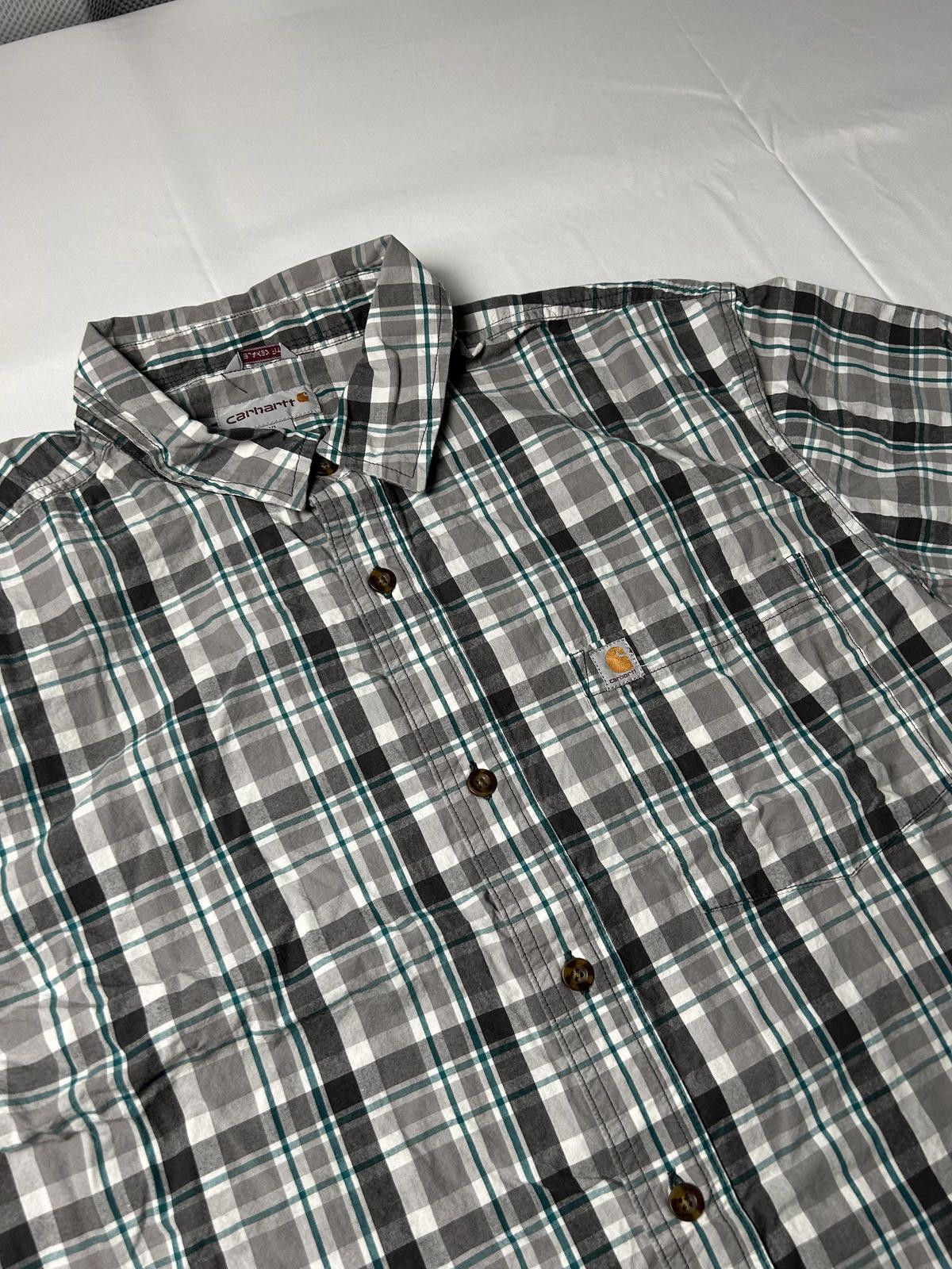 Carhartt Carhartt Pocket Shirt Heavyweight Overshirt Workwear Plaid Size US XL / EU 56 / 4 - 2 Thumbnail