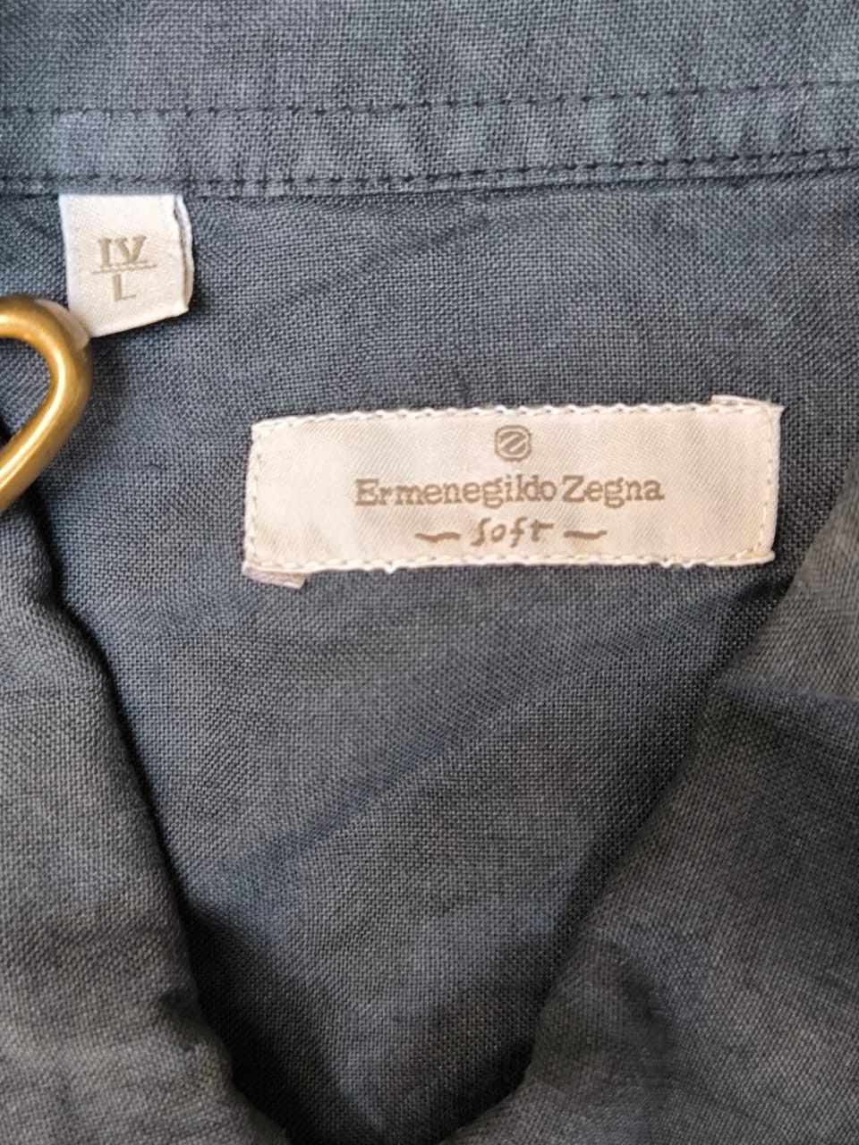 Ermenegildo Zegna × Vintage Vintage Linen Ziper Shirt ERMENEGILDO ZEGNA Size US L / EU 52-54 / 3 - 4 Thumbnail