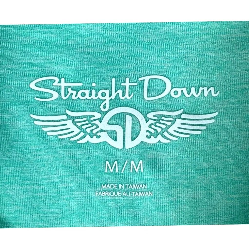 Vintage Straight Down Golf Polo Shirt Mens Medium Aqua Blue Logo Rugby Activewear Short Sleeve Size US M / EU 48-50 / 2 - 3 Thumbnail