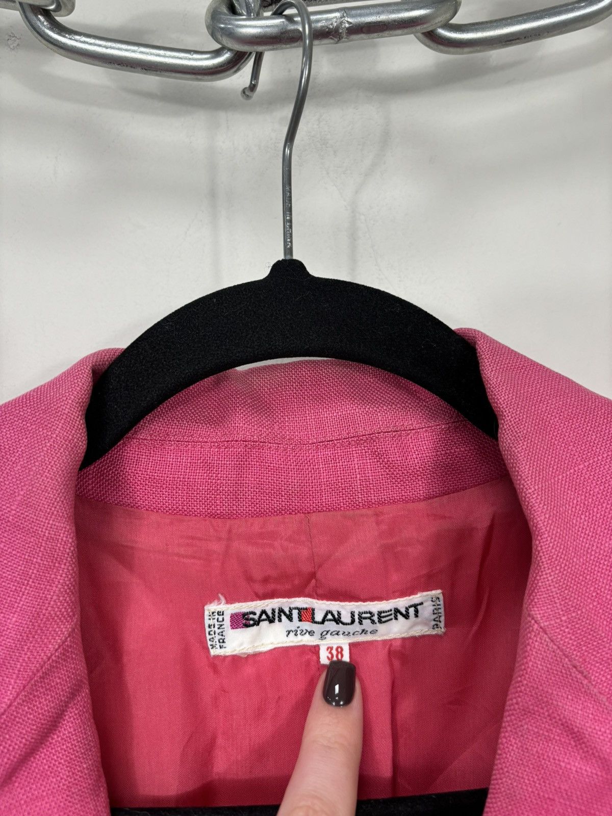 Saint Laurent Paris Vintage Saint Laurent Paris Rive Gauche Rare Blazer Jacket Size S / US 4 / IT 40 - 13 Thumbnail