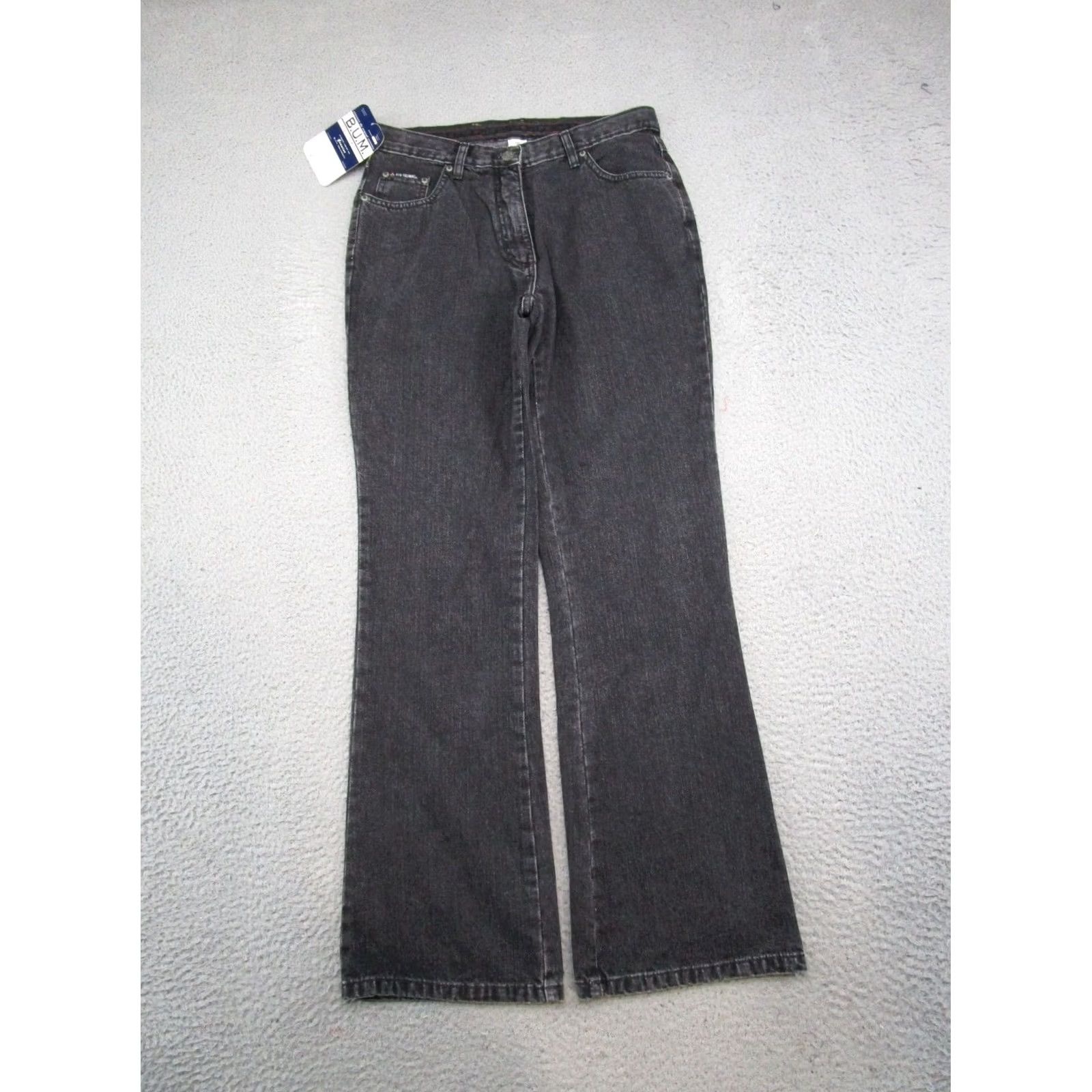 Vintage VINTAGE B.U.M. Equipment Jeans Bootcut Womens 9 Black Denim 90s Pockets 5-Pocket Design Size 30" / US 8 / IT 44 - 5 Thumbnail