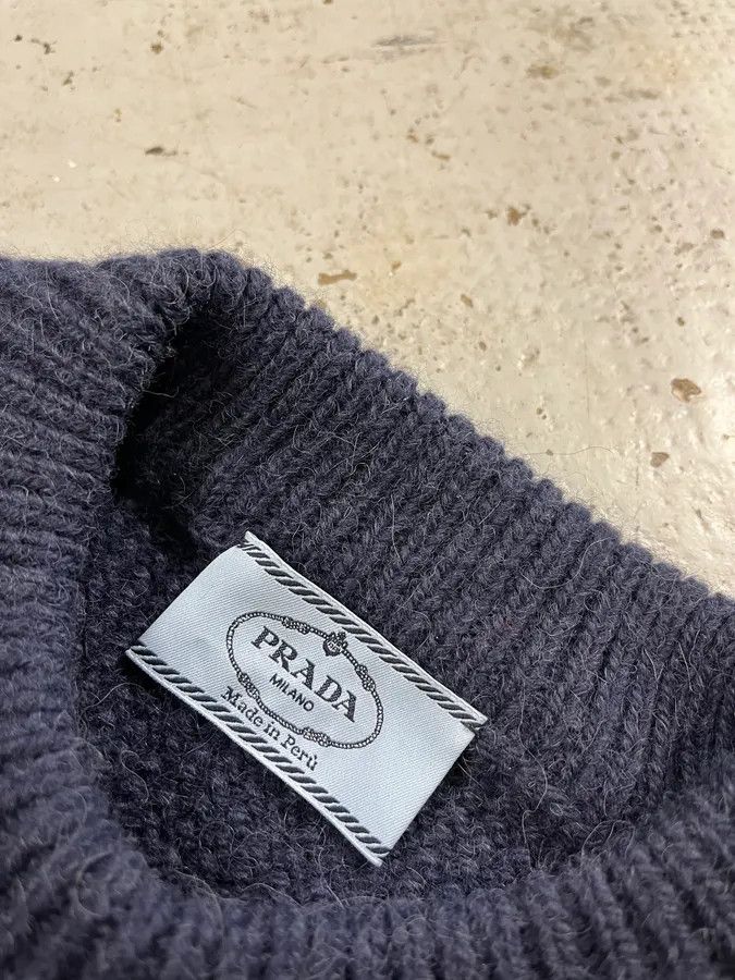 Prada AW2014 Prada Navy Stripes Navy Wool Sweater Size US L / EU 52-54 / 3 - 7 Thumbnail