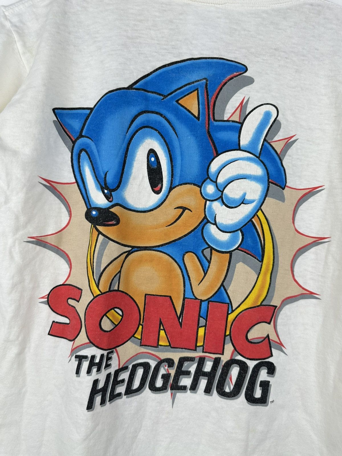 Cartoon Network × Playstation × Vintage Vintage 90s Sonic The Hedgehog Sega Tee Size US XS / EU 42 / 0 - 4 Thumbnail