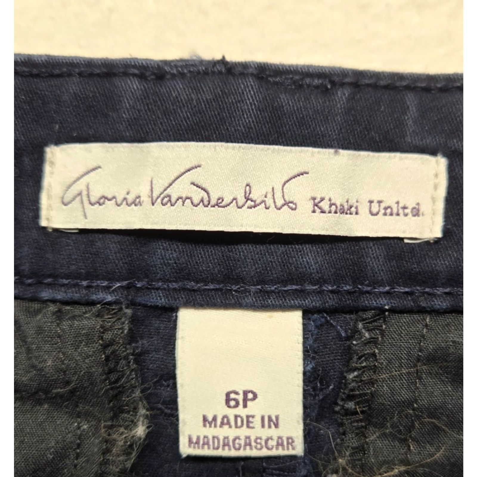 Gloria Vanderbilt GLORIA VANDERBILT Pants Chino Petite 6P Blue Stretch Amanda Trousers Women's Straight Leg Mini Review Vintage No? (Ensure proper) Size 28" / US 6 / IT 42 - 3 Thumbnail