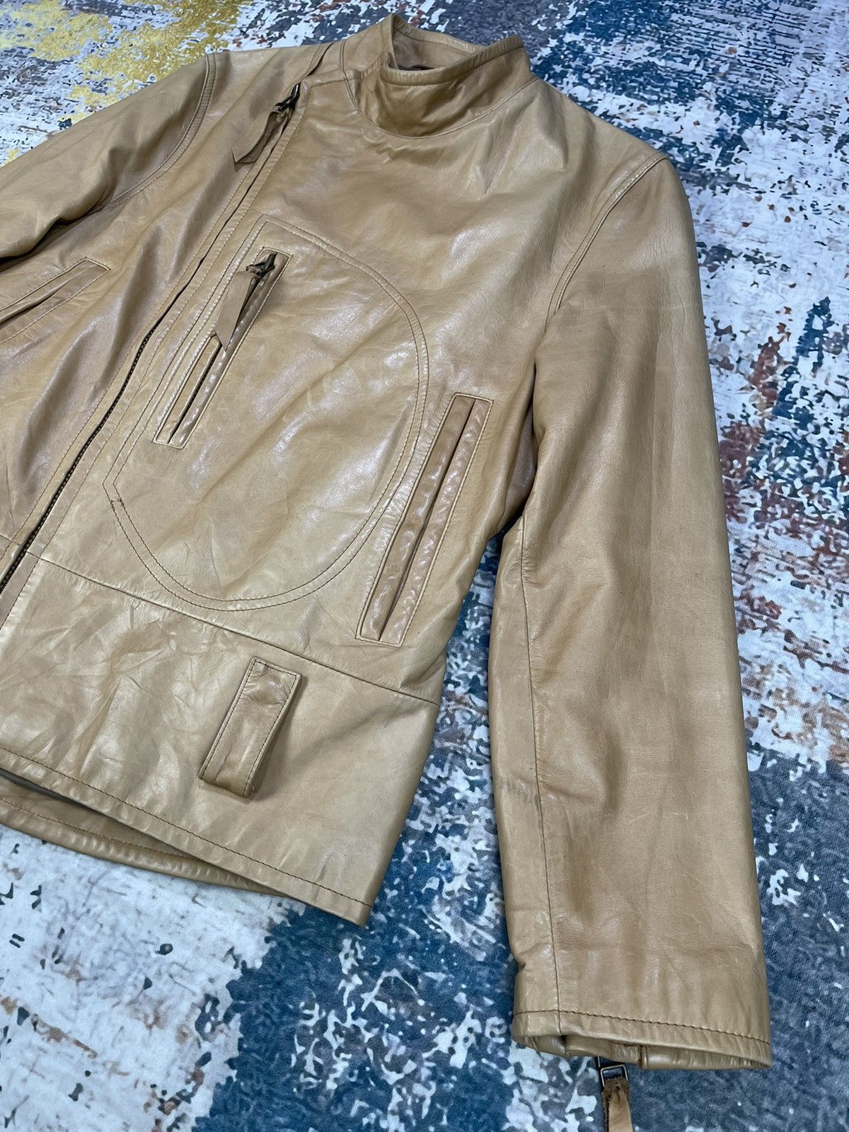 Genuine Leather Crow’s Nest Assymetric Rider Leather Jackets Size US M / EU 48-50 / 2 - 6 Thumbnail