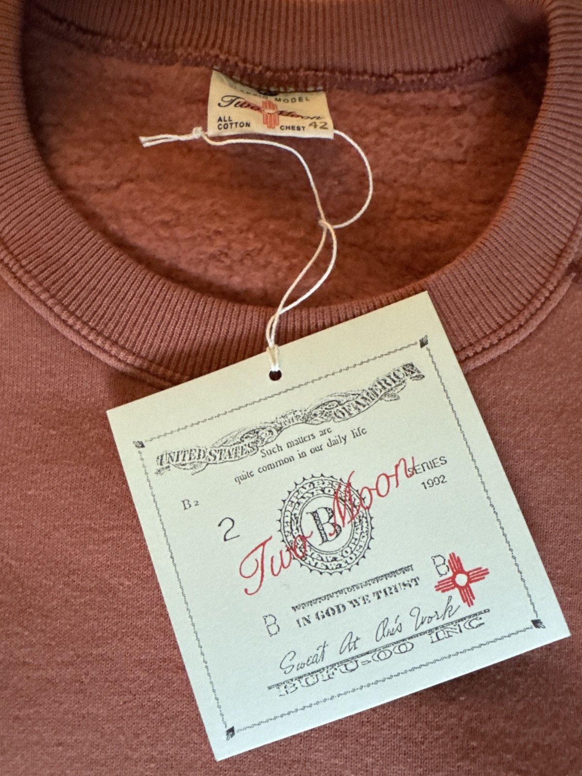 Two Moon TwoMoon "97074" Raglan Sleeve Sweatshirt Size US XS / EU 42 / 0 - 10 Thumbnail