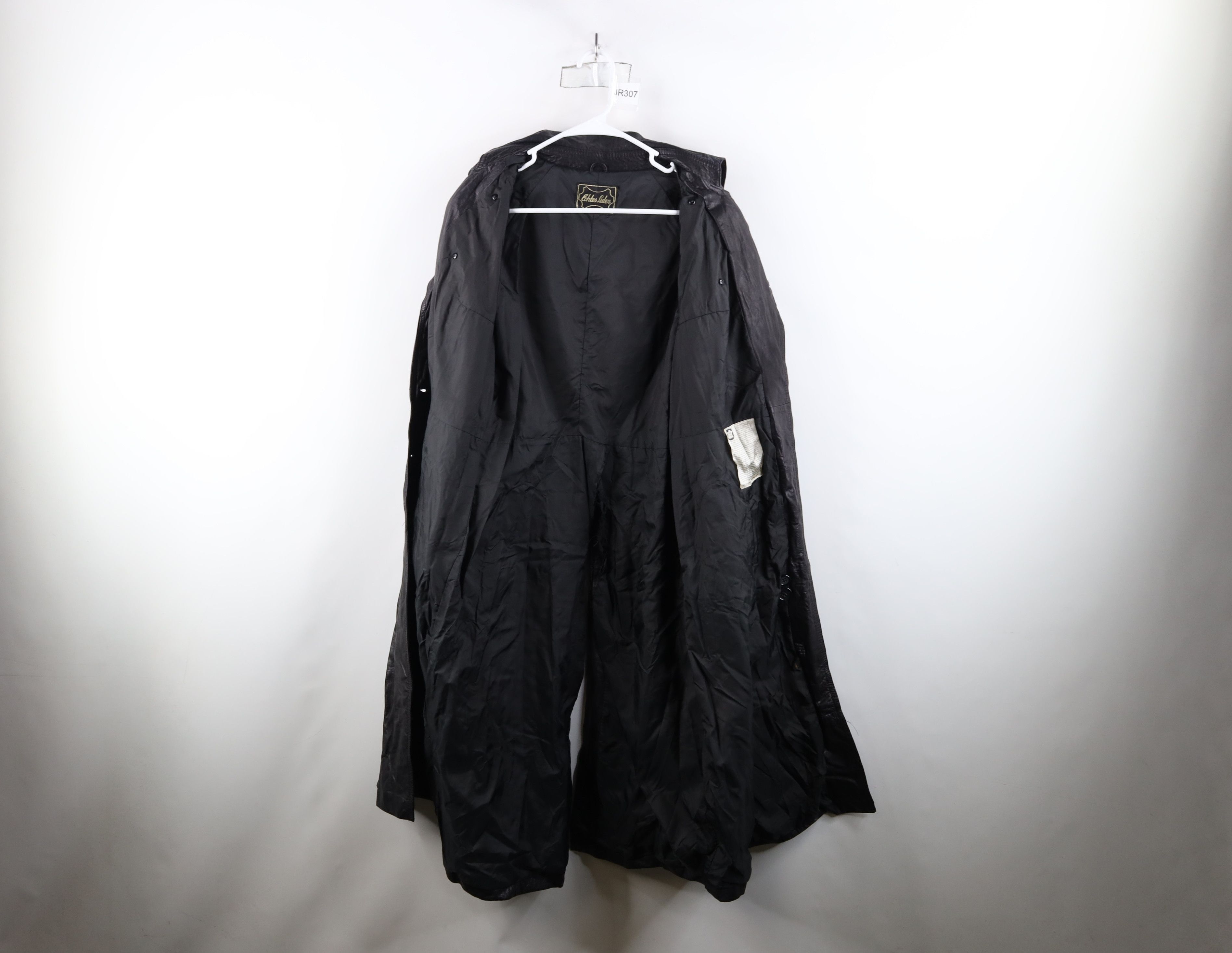Vintage Vintage 70s Streetwear Belted Leather Trench Coat Jacket Size L / US 10 / IT 46 - 10 Thumbnail