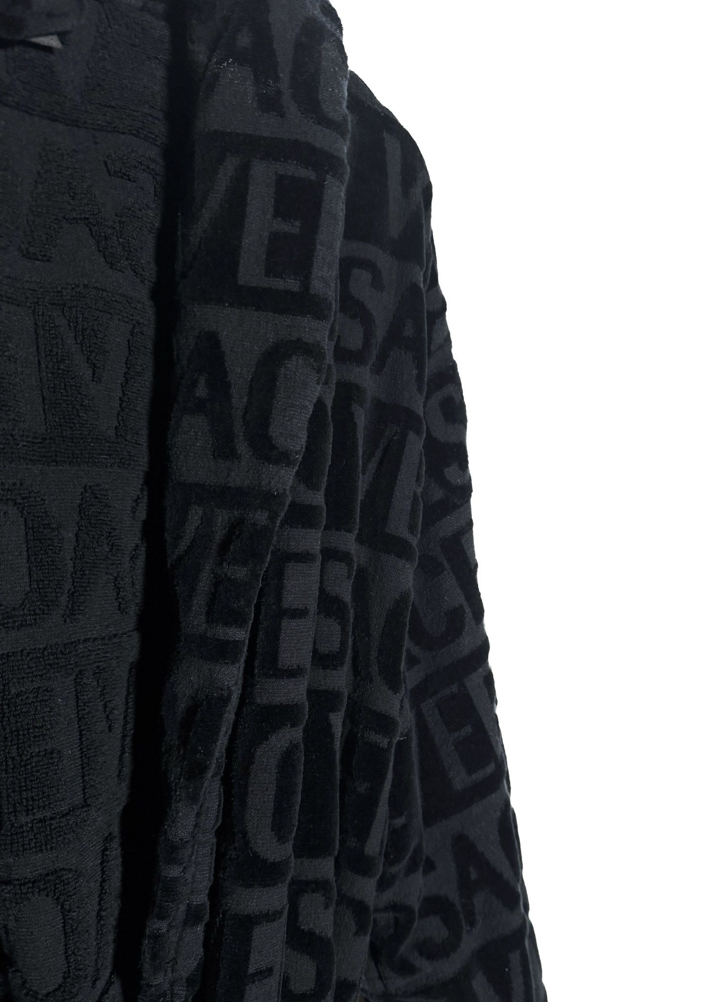 Versace Versace Black I Love Baroque Logo Bathrobe Size US L / EU 52-54 / 3 - 5 Thumbnail