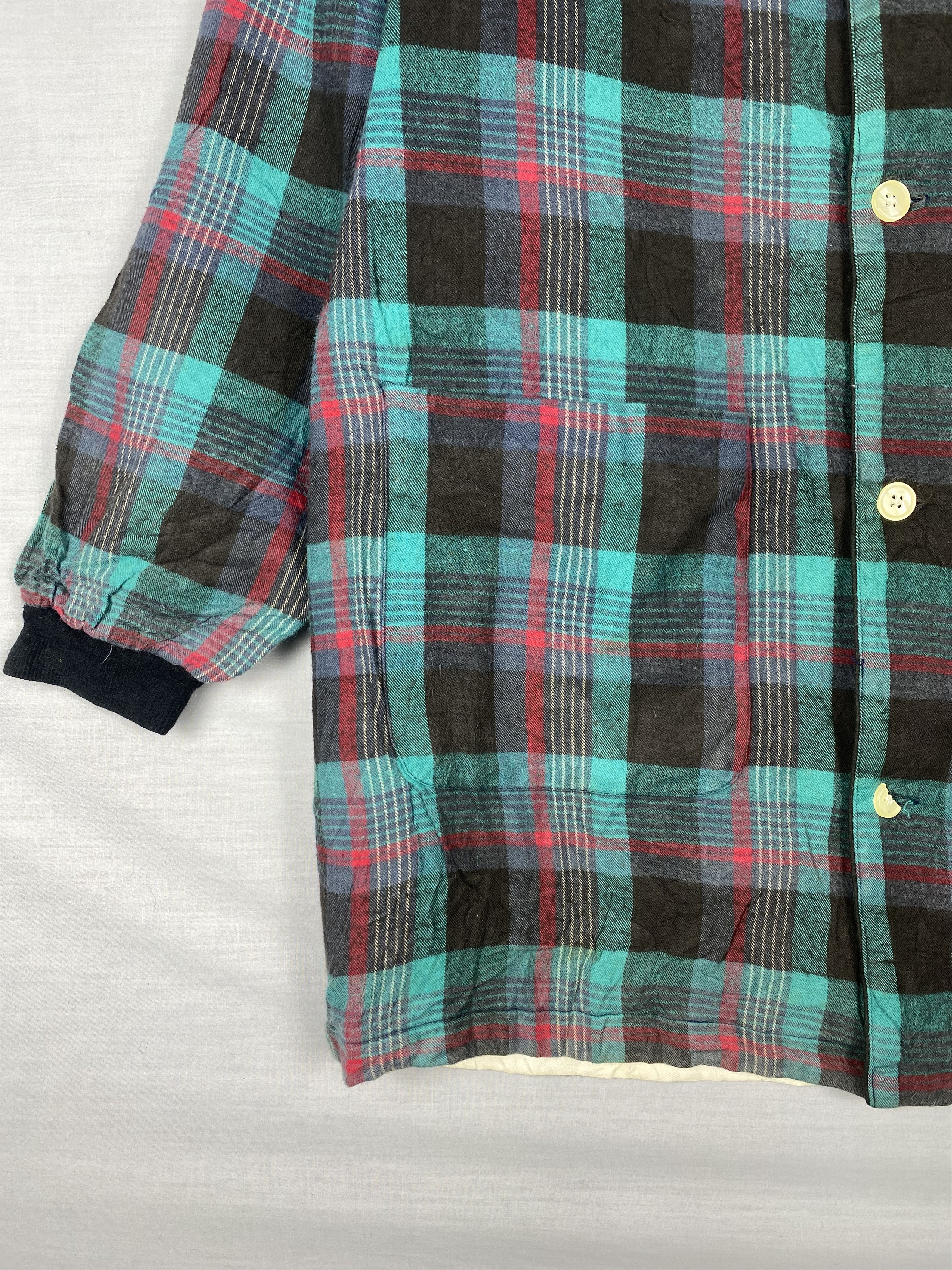 Flannel Vintage Moca Fleece Lining Flannel Shirt Jacket Size US M / EU 48-50 / 2 - 6 Thumbnail