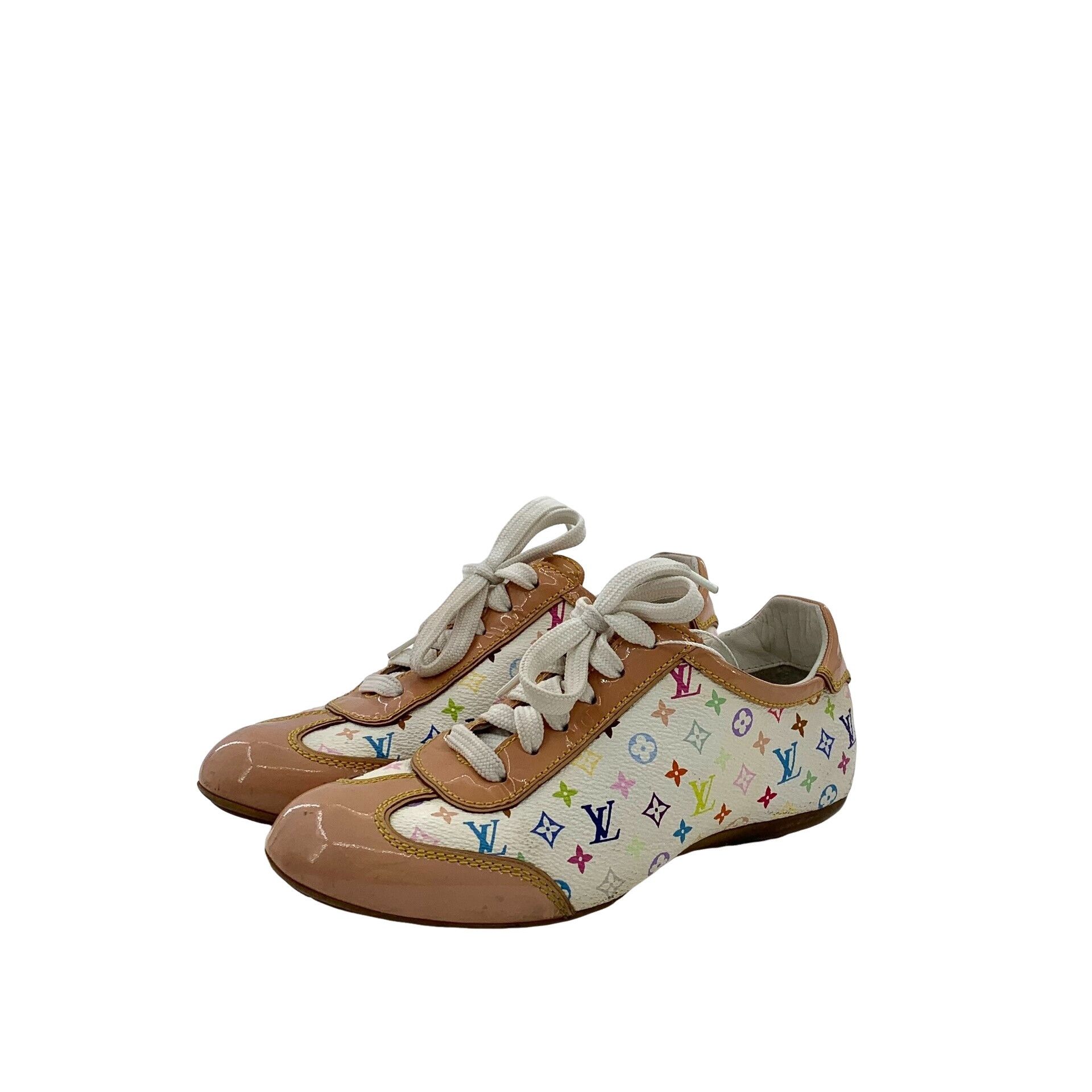 Louis Vuitton Louis Vuitton Multicolor Monogram Sneakers 34.5 Size US 4.5 / IT 34.5 - 1 Thumbnail