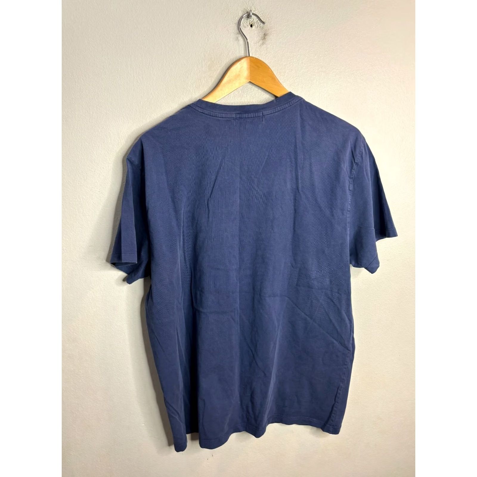Maison Labiche Maison Labiche T-Shirt Men XL Navy Blue Embroidered Cotton Crew Neck Short Sleeve 1216 Size US XL / EU 56 / 4 - 5 Thumbnail