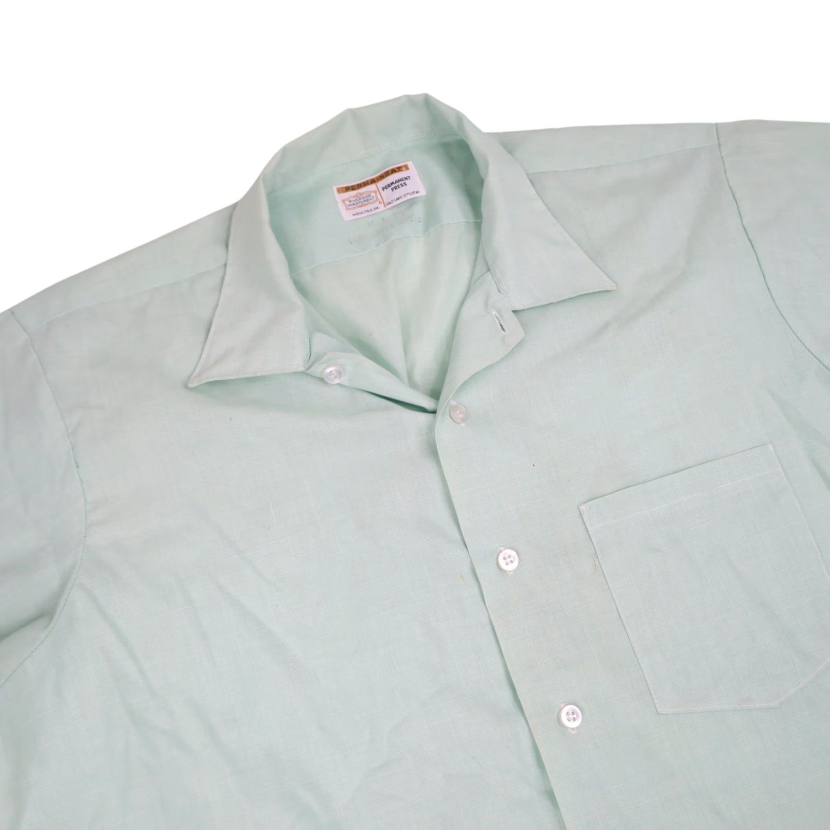 Vintage VINTAGE Perma-Neat Shirt Mens Large Short Sleeve Green 9/10 Casual Button Up Size US L / EU 52-54 / 3 - 6 Thumbnail