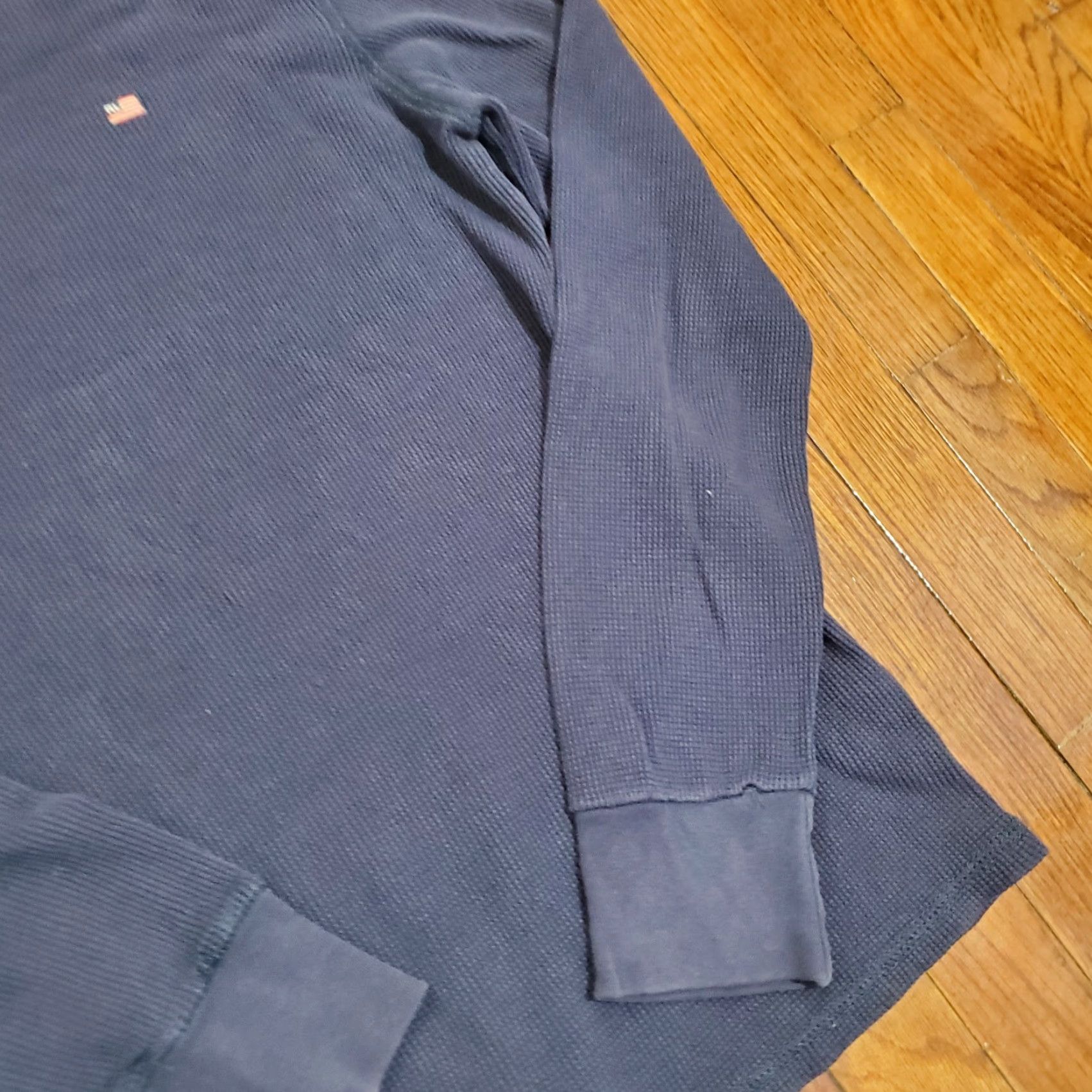 Polo Ralph Lauren VINTAGE Polo Jeans Co Shirt Men Large Blue Waffle Thermal Ralph Lauren 90s Logo Embroidered Cotton Blend T-Shirt Size US L / EU 52-54 / 3 - 3 Thumbnail