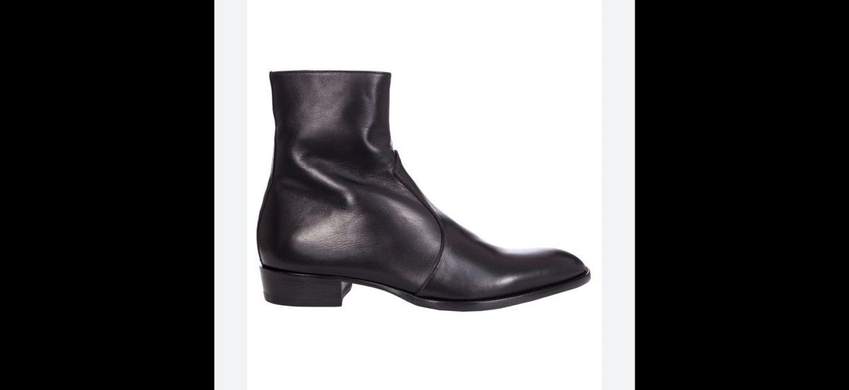 Saint Laurent Paris SAINT LAURENT Leather Chelsea Boots 43.5/10.5 Size US 10.5 / EU 43-44 - 1 Thumbnail