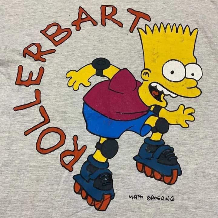 The Simpsons Vintage roller bart the simpsons ringer matt groening Size US M / EU 48-50 / 2 - 4 Thumbnail