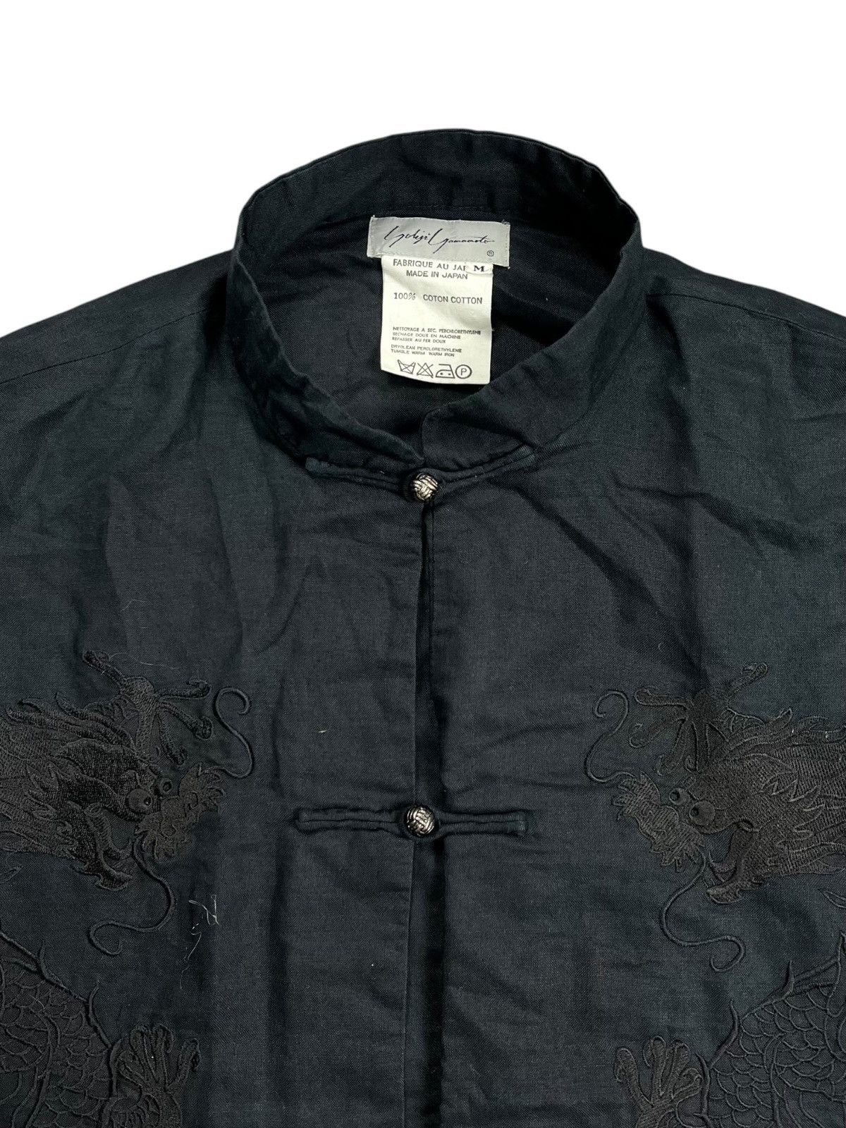 Yohji Yamamoto Yohji Yamamoto Mainline - Dragon Cheongsam Shirt Size US L / EU 52-54 / 3 - 6 Thumbnail