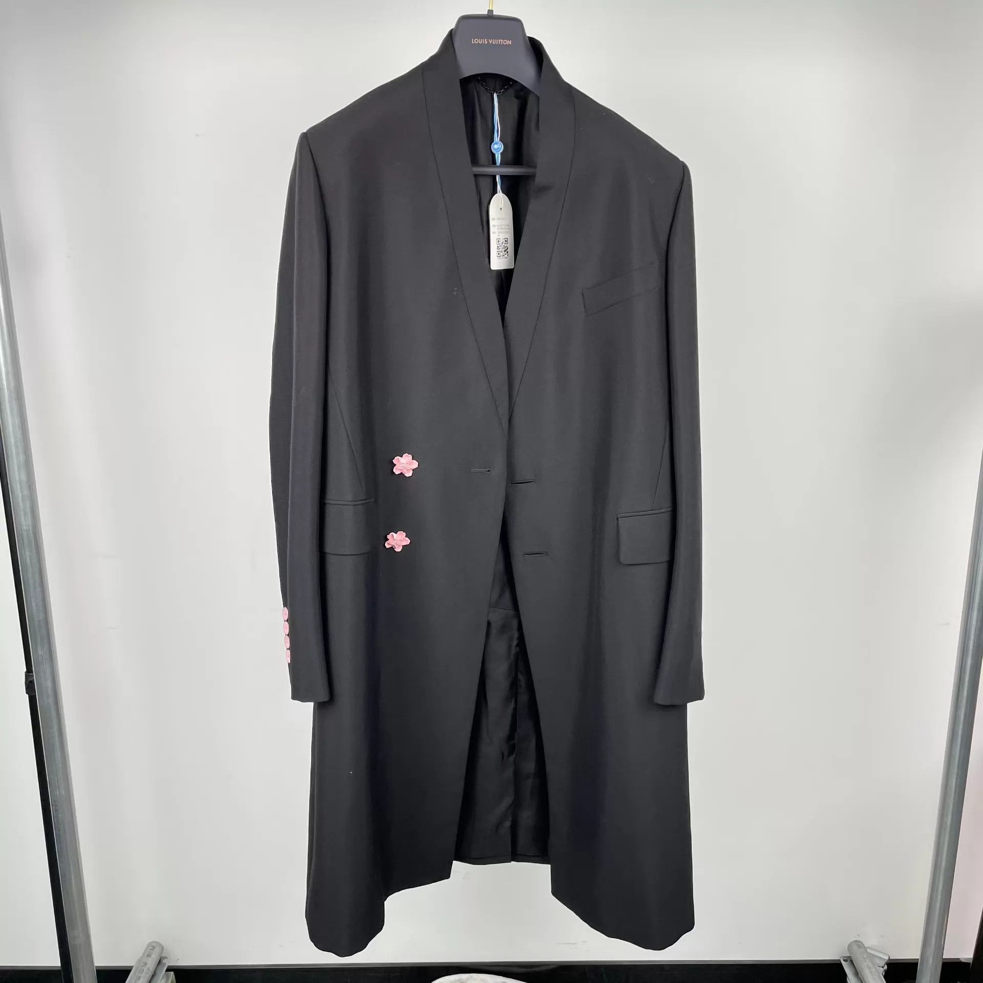 Louis Vuitton LV x Nigo Sakura Jackson Wang Long Black Blazer 48 Size 48R - 1 Thumbnail