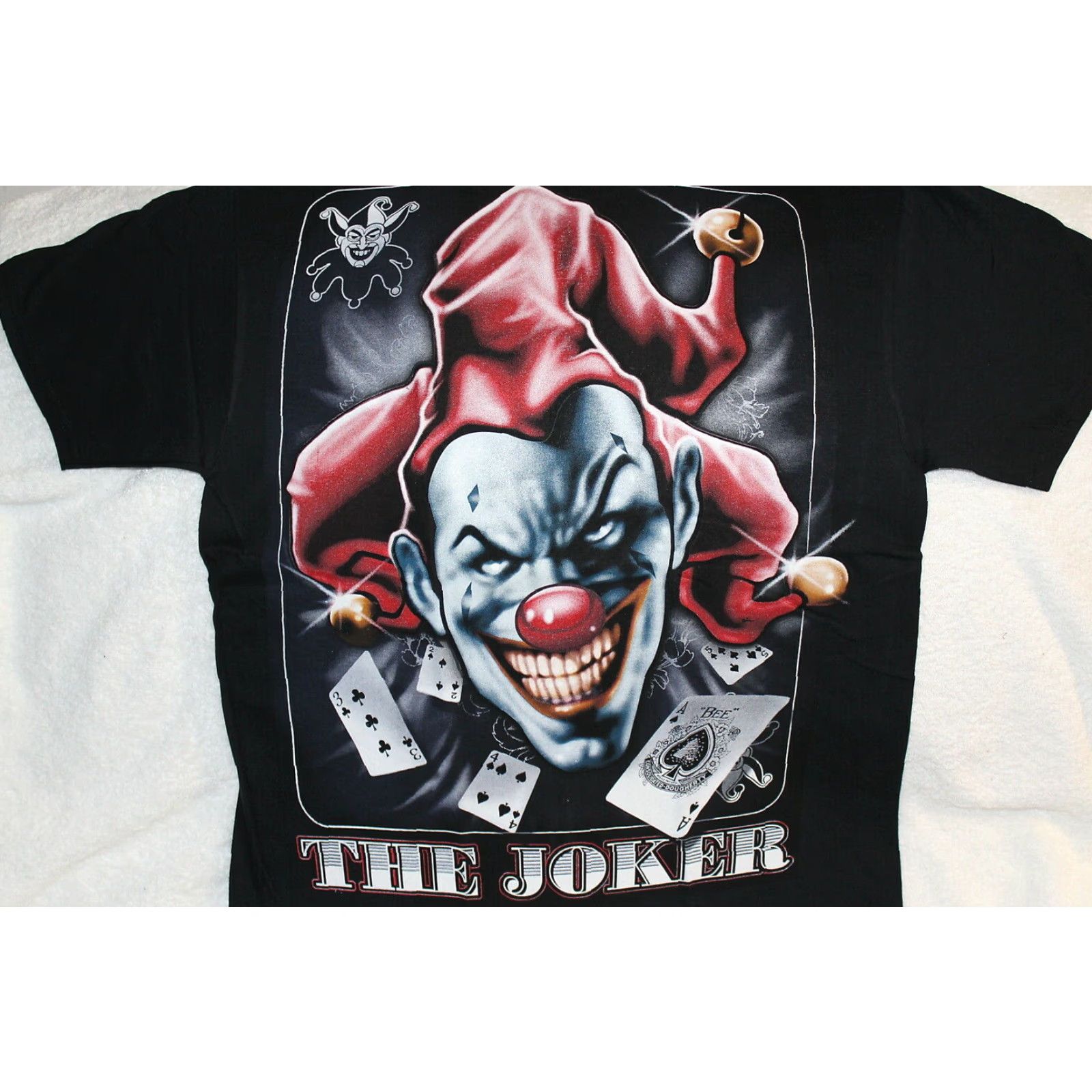 Vintage JOKER GRAPHIC T-SHIRT Mens Black Medium Size US M / EU 48-50 / 2 - 2 Thumbnail