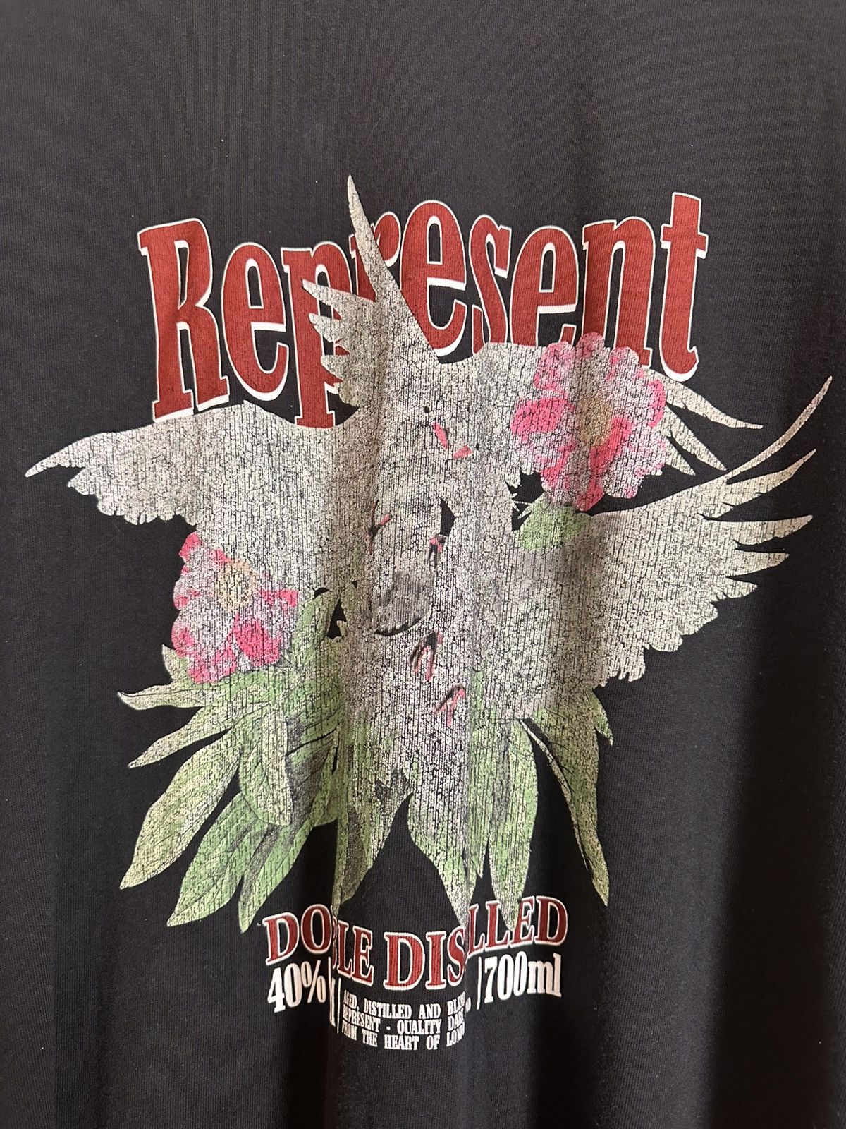Represent Clo. 🔥 Represent Double Distilled Faded Cracked Art Logo T Shirt Size US L / EU 52-54 / 3 - 3 Thumbnail