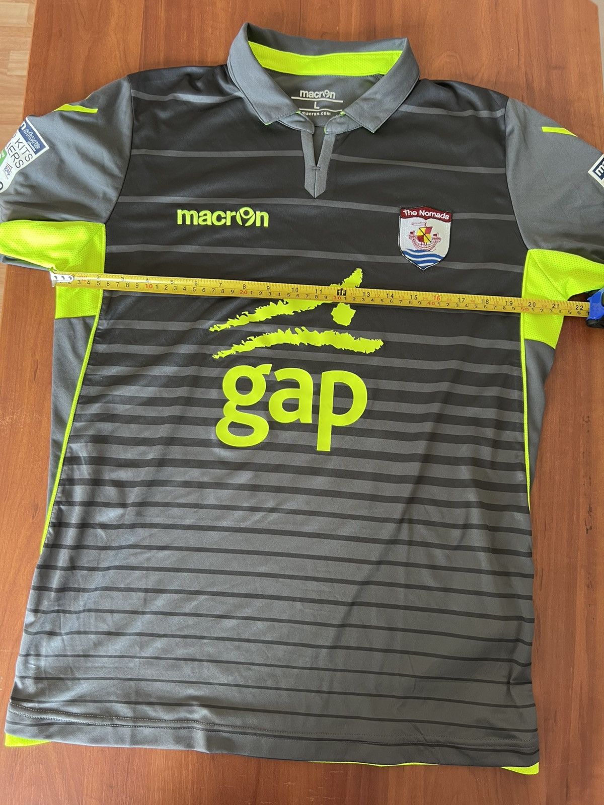 Macron 2016/17 Connah's Quay Nomads Macron Away Soccer Jersey Sz L Size US L / EU 52-54 / 3 - 9 Thumbnail