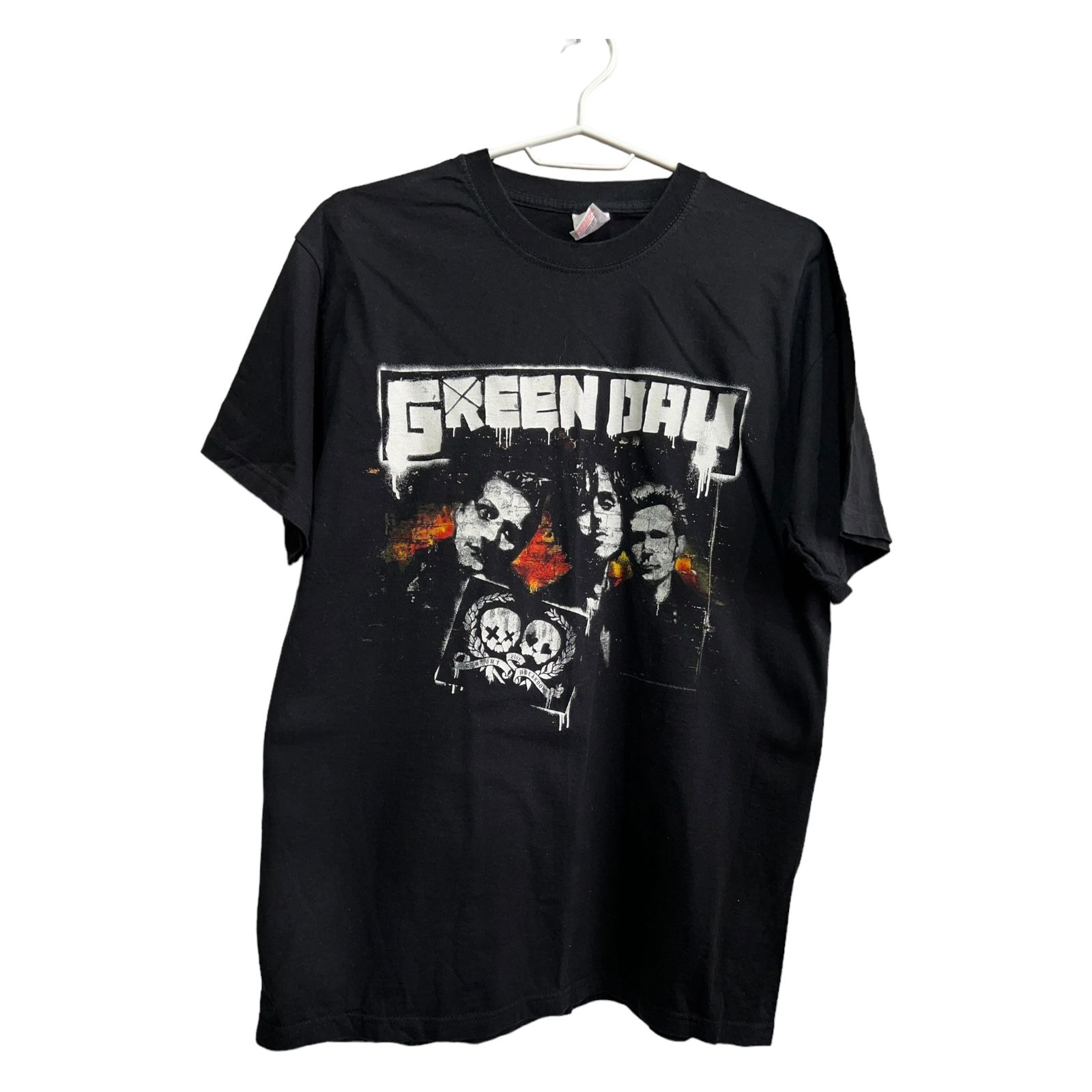 Pre-owned Band Tees X Rock Tees Vintage Green Day 2009 T Shirt Size M In Black