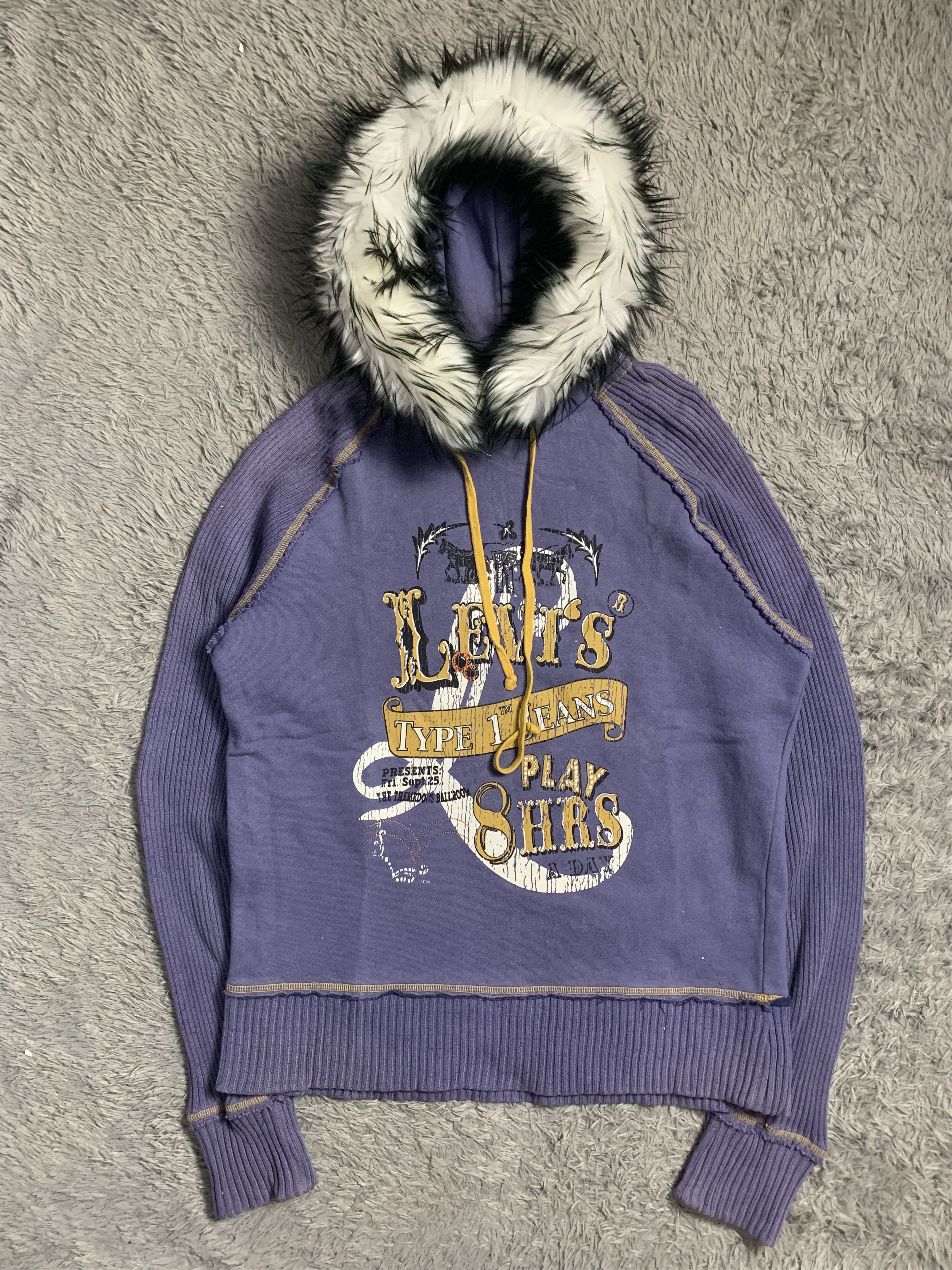 Levis Type 1 Fur Hoodie