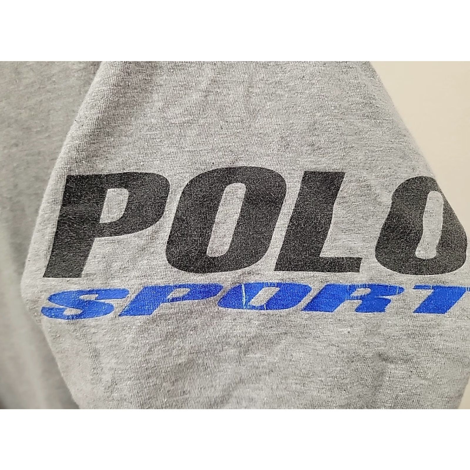 Polo Ralph Lauren VINTAGE POLO SPORT Ralph Lauren Graphic T-Shirt Mens L Gray Short Sleeve Crew Neck Size US L / EU 52-54 / 3 - 5 Thumbnail