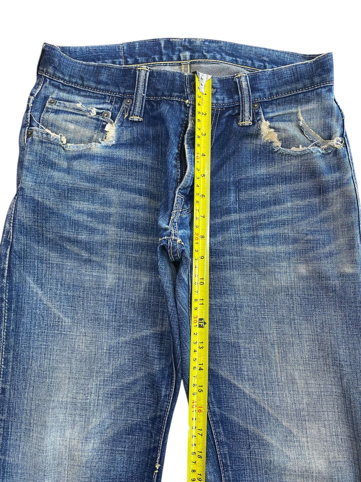 TMT TMT Brand Whiskers Faded Wash Style Straight Cut Jeans Size US 29 - 6 Thumbnail