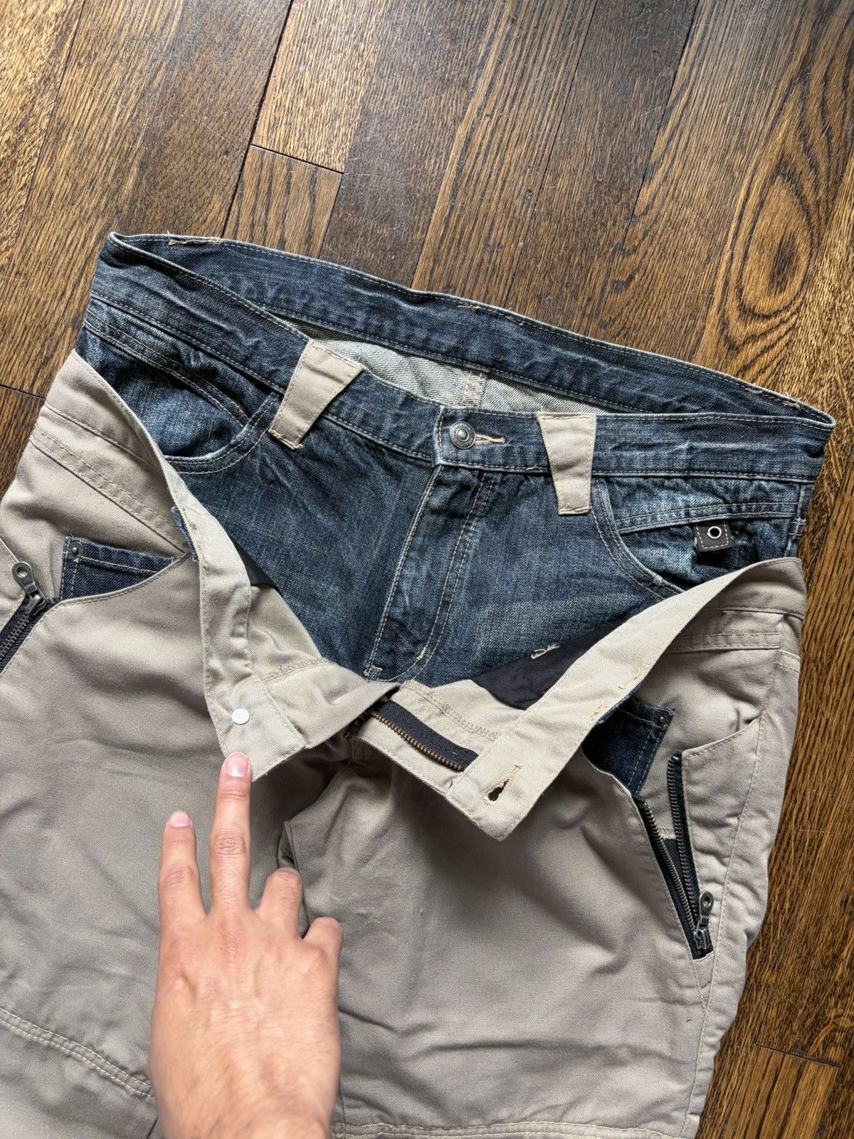 PPFM PPFM Double waisted khaki dark wash denim jeans Size US 32 / EU 48 - 10 Thumbnail