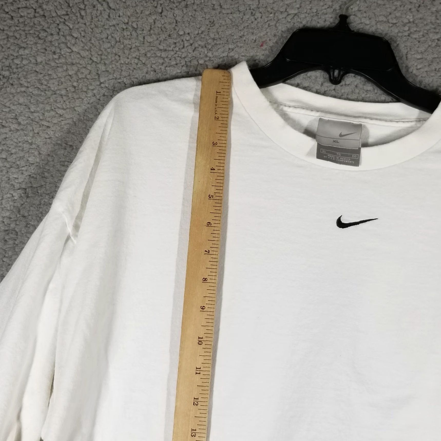 Y2K Nike Embroidered Centre Swoosh Side Tape Sweatshirt, image size:1718x1718