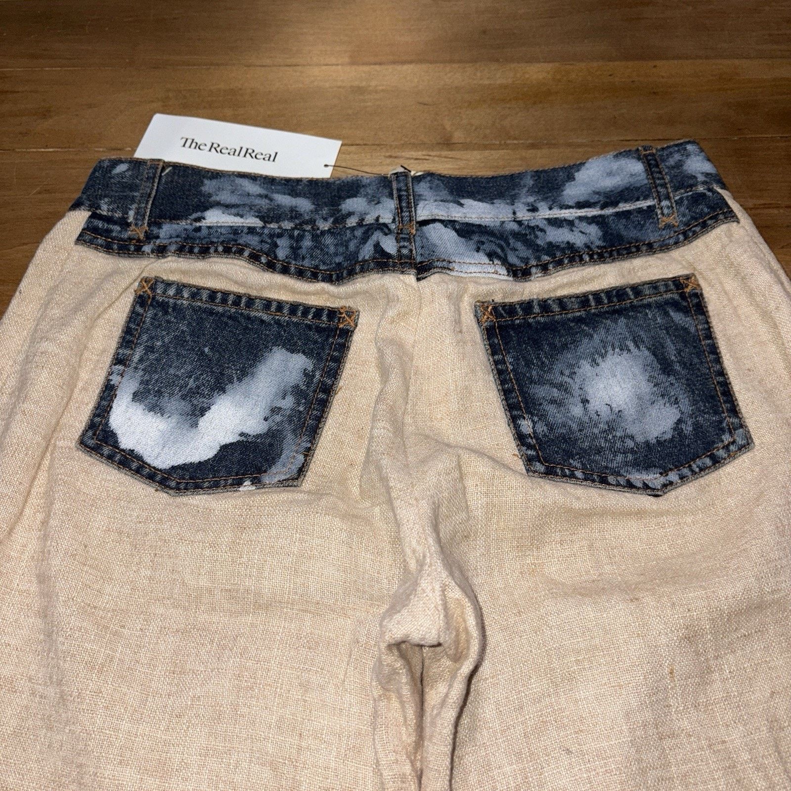 Dolce & Gabbana Vintage Dolce & Gabbana Archive Pant Pants mixt linen denim Size 28" / US 6 / IT 42 - 3 Thumbnail