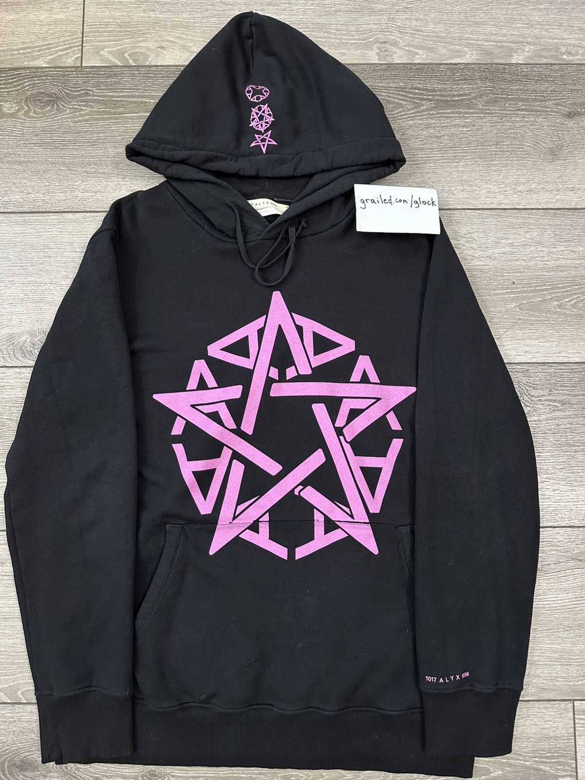 1017 ALYX 9SM 1017 Alyx Destroy Lonely Pink Black Hoodie Size XL Size US XL / EU 56 / 4 - 1 Thumbnail