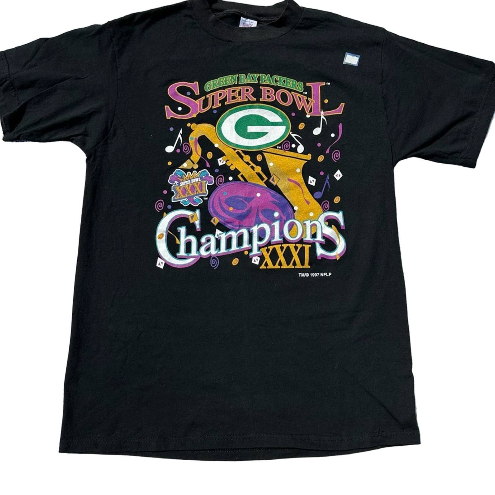 1997 Green Bay Packers Super Bowl Graphic t-shirt - Medium – The Vintage  Store