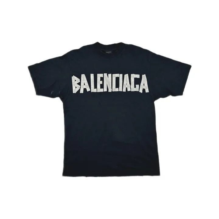 Balenciaga Balenciaga Black Logo Print Short Sleeve T-Shirt 0079-2507 Size XS / US 0-2 / IT 36-38 - 1 Thumbnail
