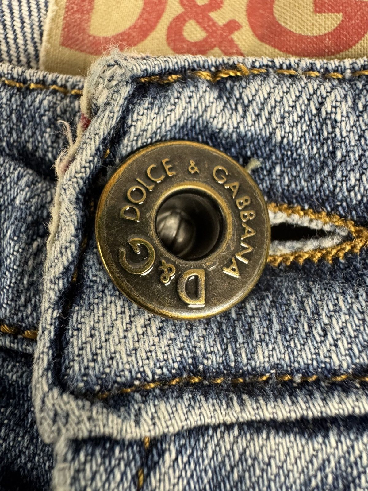 Dolce & Gabbana Vintage Y2K Dolce & Gabbana D&G low rise hip washed jeans Size 28" / US 6 / IT 42 - 16 Thumbnail