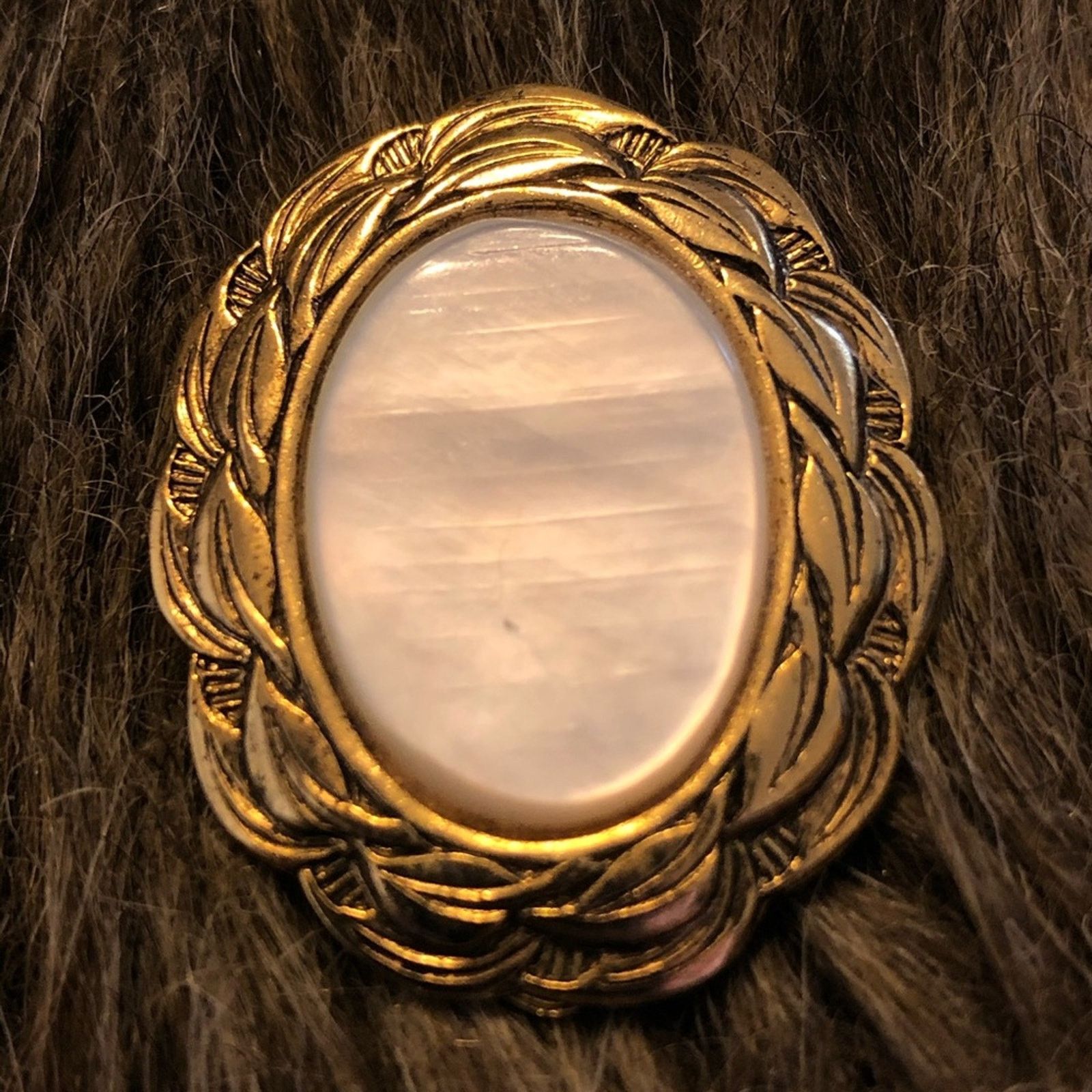 Vintage Vintage mid century mother of pearl scarf clip Size ONE SIZE - 2 Thumbnail