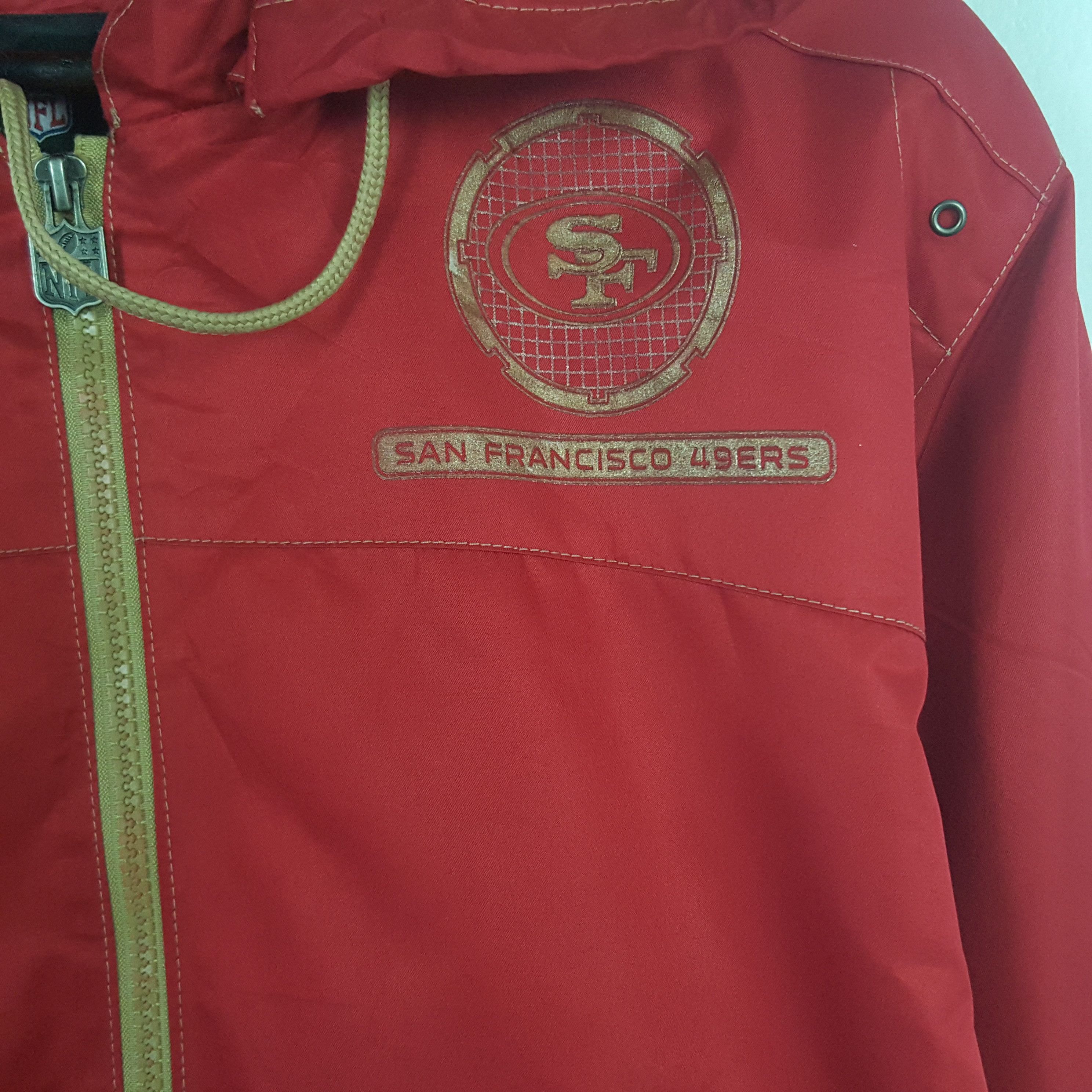 NFL × Vintage Vintage San Francisco 49ERS Zipper Winter Jacket Size US L / EU 52-54 / 3 - 4 Thumbnail