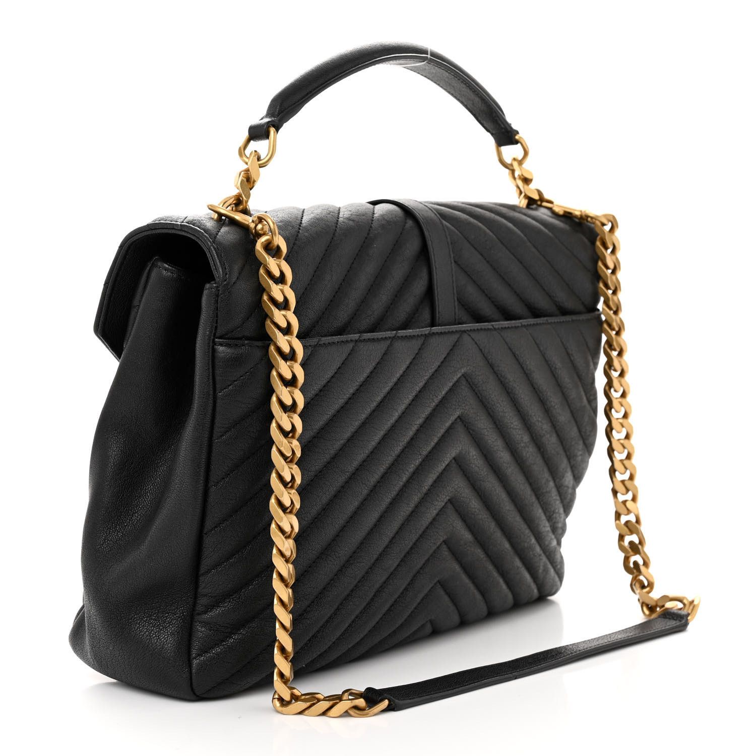 Saint Laurent Paris o1b1hav110924 Size: OS / College Large Leather Bag in Black Size ONE SIZE - 3 Thumbnail