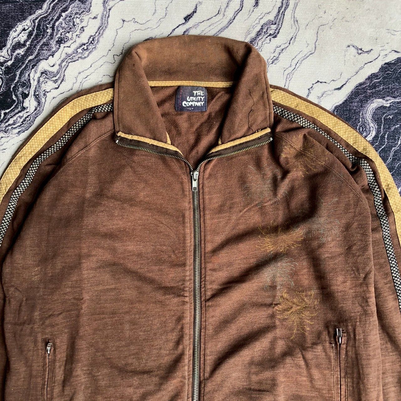 Japanese Brand Vintage Y2K The Utility Company Brown Track Jacket Size US L / EU 52-54 / 3 - 3 Thumbnail