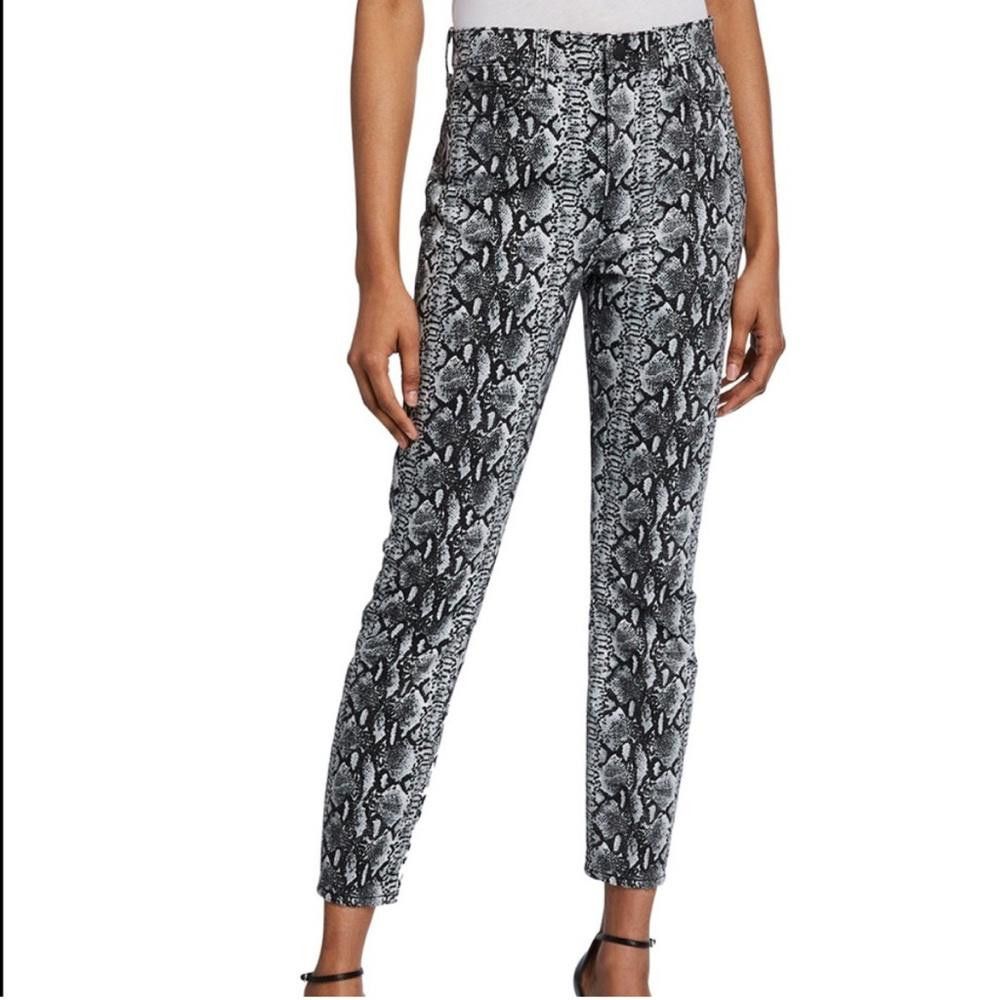 Designer Alice + Olivia Jeans Good High Rise Jeans Snake Print 27 Size 27" / US 4 / IT 40 - 1 Thumbnail