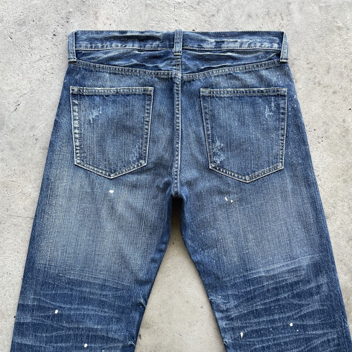 Japanese Brand Vintage Japan Brand Sorridere Painter Faded Cropped Jeans Size US 33 - 8 Thumbnail